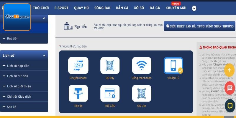Nạp Tiền Viva88 - Cập Nhật Quy Định Và Hướng Dẫn Chi Tiết - SPINRIVO96 Nạp Tiền Viva88 - Cập Nhật Quy Định Và Hướng Dẫn Chi Tiết - SPINRIVO96