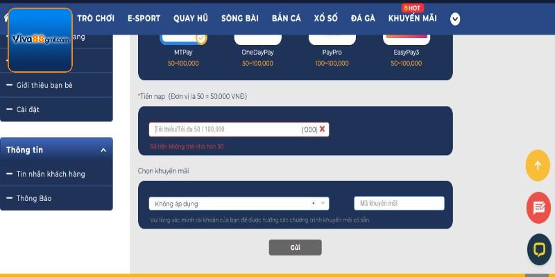 Nạp Tiền Viva88 - Cập Nhật Quy Định Và Hướng Dẫn Chi Tiết - SPINRIVO96 Nạp Tiền Viva88 - Cập Nhật Quy Định Và Hướng Dẫn Chi Tiết - SPINRIVO96