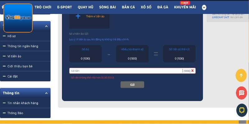 Rút Tiền Viva88 - Thao Tác Đổi Thưởng Đơn Giản, Hiệu Quả - SPINRIVO96